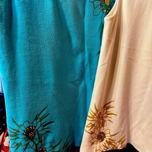 Embellish Sleeveless Versatile Sleeveless Tops. Available in the 4 colors shown